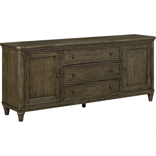 Harrison Heights 76" TV Stand Console in Sienna Brown Wood