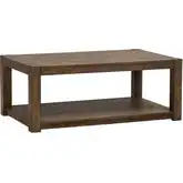 Broadmore Coffee Cocktail Table in Brown Rustic Birch Veneer