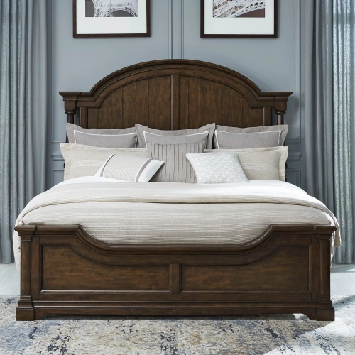 Arden Road Queen Poster Bed in Distressed Stain Cherry Finish