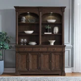 Arden Road Hutch & Buffet in Satin Cherry Finish