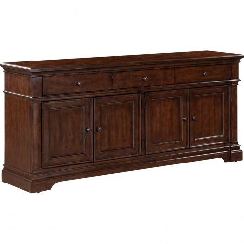 Arden Road 74" TV Stand Console in Satin Cherry Finish Wood