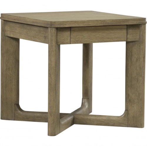 Ballentine End Table in Weathered Bronze Finish Wood