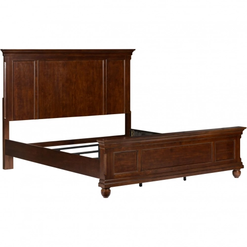 Rustic Traditions California King Panel Bed in Rustic Cherry Finish Wood
