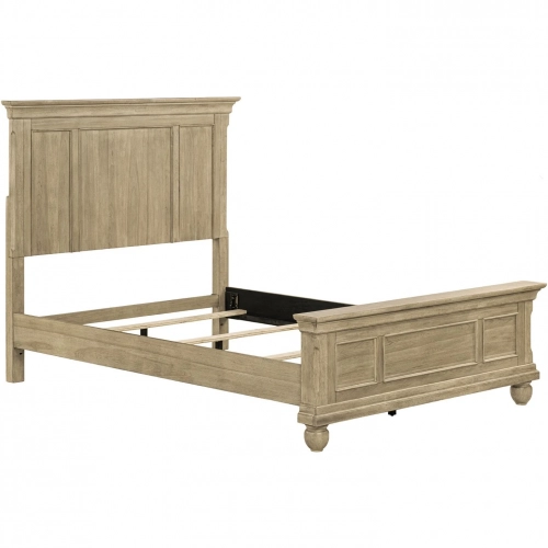 Rustic Traditions Twin Panel Bed in Saddle Tan Brown Wood