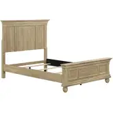 Rustic Traditions Twin Panel Bed in Saddle Tan Brown Wood