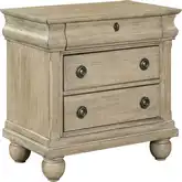 Rustic Traditions Nightstand in Saddle Tan Rustic Birch Veneer