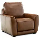 Blake Power Recliner in Venetian Honey Brown Leather