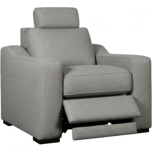Archer Power Wall Saver Recliner in Hampstead Dove Gray Fabric