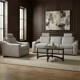 Archer Power Recline Wall Saver Sofa & Recliner Set in Dove Gray Fabric