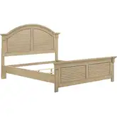 Summer House King Panel Bed in Sand Dune Brown Wood