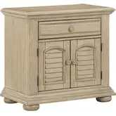 Summer House Nightstand in Sand Dune Brown Wood
