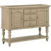 Summer House Server in Sand Dune Brown Wood