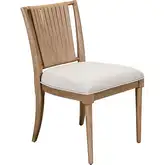 Sheridan Pointe Corded Back Dining Chair in Natural Wood & Linen (Set of 2)