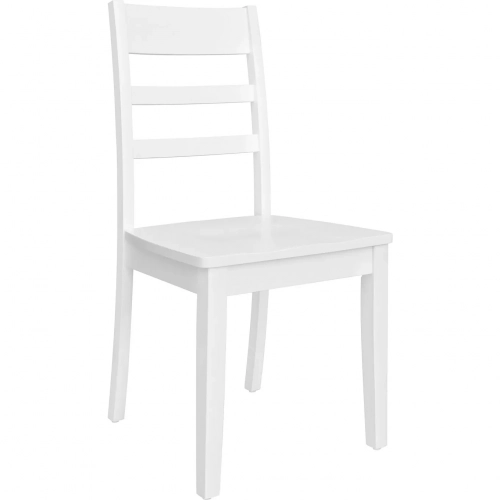 Landale Ladderback Dining Chair in Chestnut & White Wood (Set of 2)