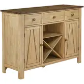 Lindsey Farm Server in Natural & Brown Wood