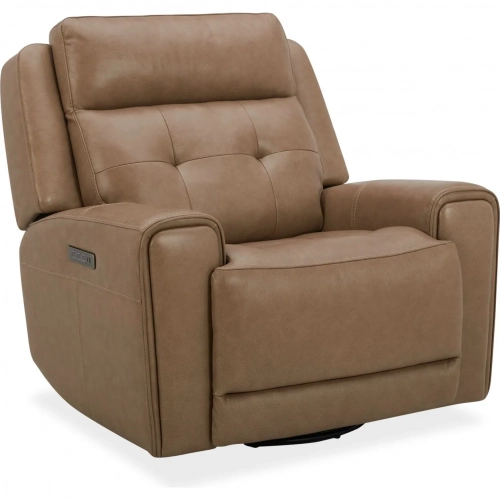 Carrington Triple Power Swivel Glider Recliner in York Sand