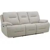 Cameron Zero Gravity Power Recline Sofa in Nathan Ginger Neutral Fabric