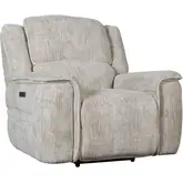 Clayton Triple Power Zero Gravity Zero Gravity Recliner in Neutral Fabric