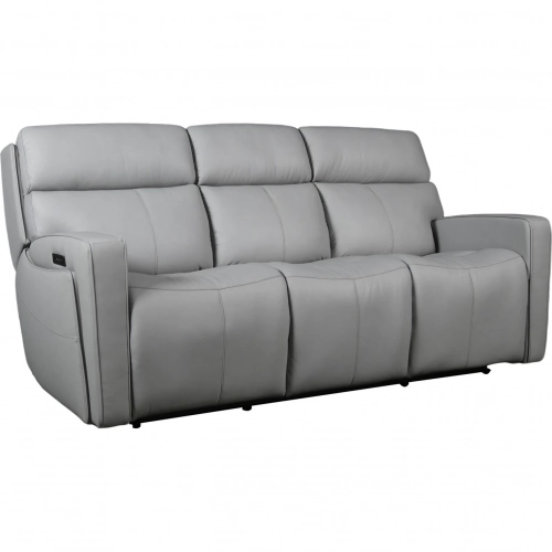 Chase Triple Power Zero Gravity Sofa in Gray Leather