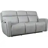 Chase Triple Power Zero Gravity Sofa in Gray Leather