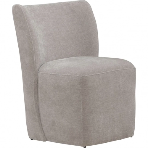 728 Accent Dining Chair w/ Casters in Truffle Brown Fabric (Set of 4)