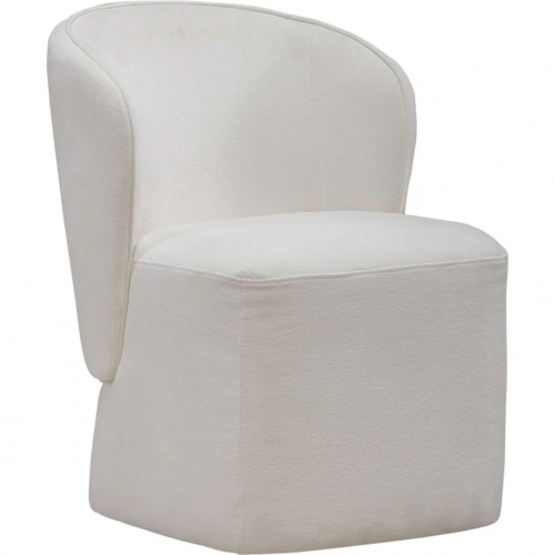 730 Accent Dining Chair w/ Casters in Ivory Fabric (Set of 4)