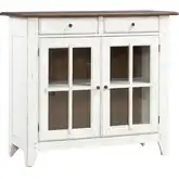 Al Fresco Server in Graphite & Whitestone Wood