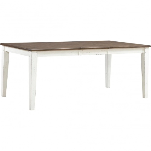Al Fresco 74" Extension Dining Table in Graphite & Whitestone Wood