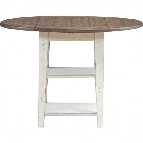 Al Fresco Drop Leaf Dining Table in Graphite & Whitestone Wood