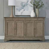 Morrow Bay Hall Buffet in Wire Brushed Sandy Taupe finish