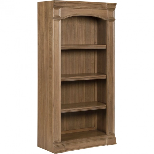 Reynolda Bunching Bookcase in Camel Beige Brown Wood