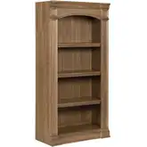 Reynolda Bunching Bookcase in Camel Beige Brown Wood