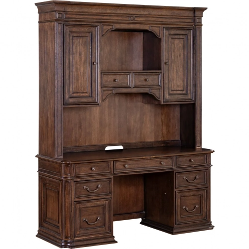 Provence Park Credenza & Hutch in Chateau Brown Wood