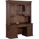 Provence Park Credenza & Hutch in Chateau Brown Wood