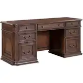 Provence Park Jr Executive Credenza in Chateau Brown Wood