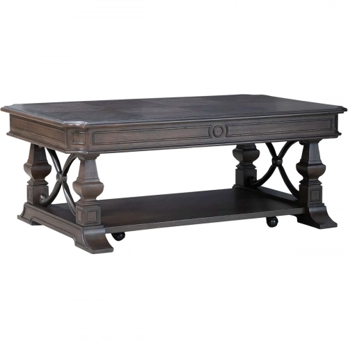 Provence Park Coffee Cocktail Table in Chateau Brown Wood