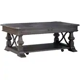 Provence Park Coffee Cocktail Table in Chateau Brown Wood