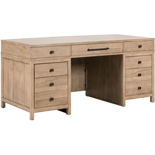 Proximity Place Jr Executive Desk in Barley Buff Wood