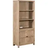 Proximity Place Bunching Bookcase in Barley Buff Wood