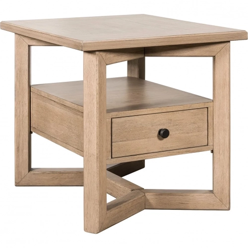 Proximity Place End Table in Barley Buff Wood