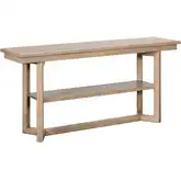 Proximity Place Sofa Table in Barley Buff Wood