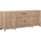 Proximity Place 82" TV Stand Console in Barley Buff Wood
