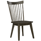 Midland Falls Spindle Back Dining Chair in Rustic Brown Wood