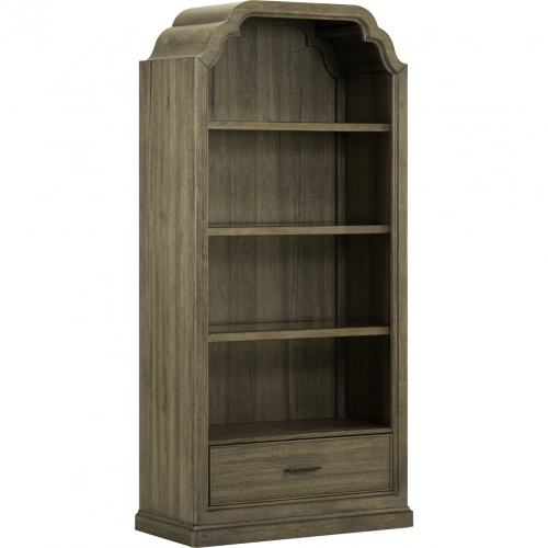 Hickory Grove Display Cabinet in Heirloom Brown Wood