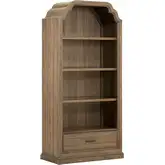 Hickory Grove Display Cabinet in Heirloom Brown Wood