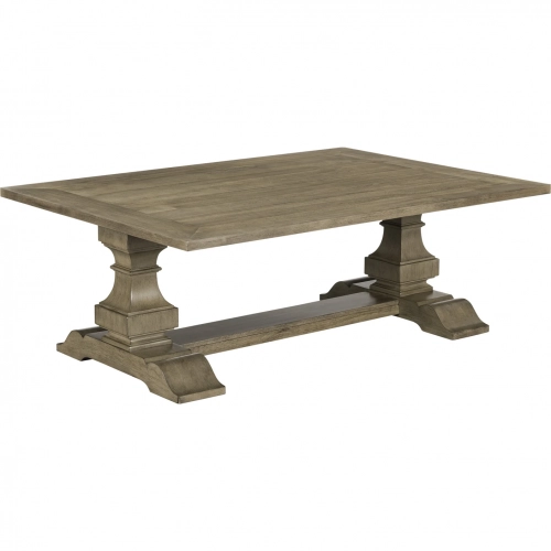 Haven Hills Coffee Cocktail Table in Camel Beige Brown Wood