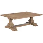 Haven Hills Coffee Cocktail Table in Camel Beige Brown Wood