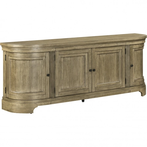 Haven Hills 82 Inch TV Stand Console in Camel Beige Brown Wood