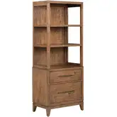Shaker Lakes Lateral File Bookcase in Harvest Brown Wood