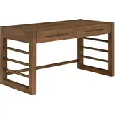 Shaker Lakes Writing Desk in Harvest Brown Wood